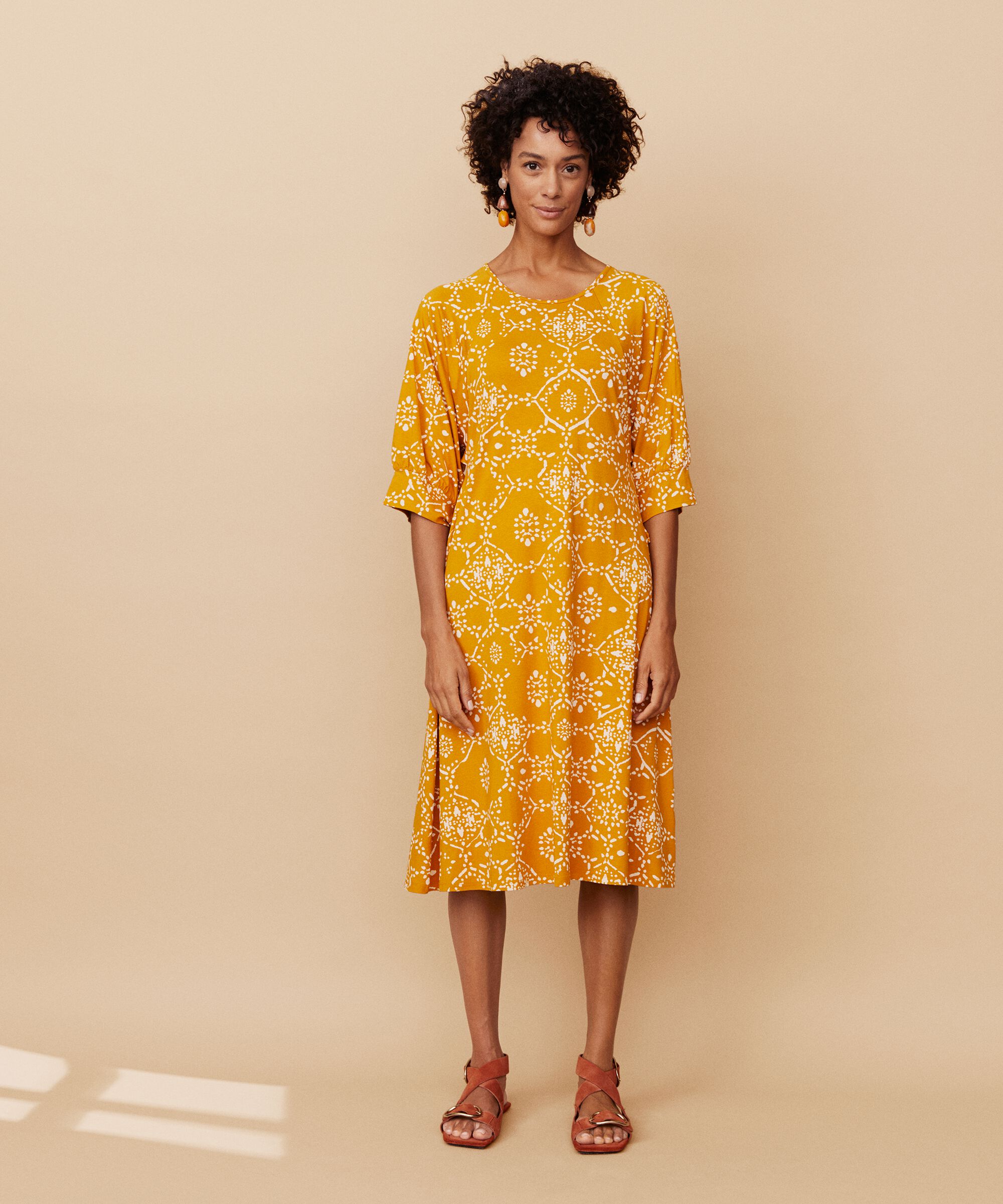 Nixtina JERSEY Klänning, Inca Gold