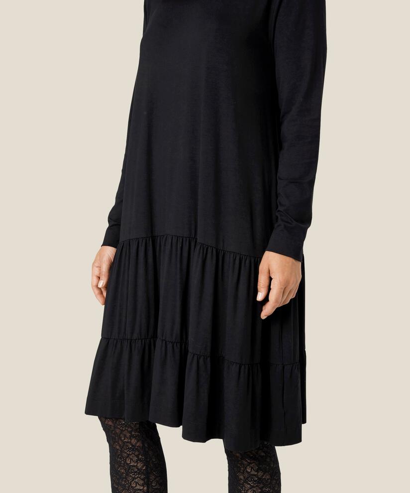 NORIS JERSEY KLÄNNING, Black