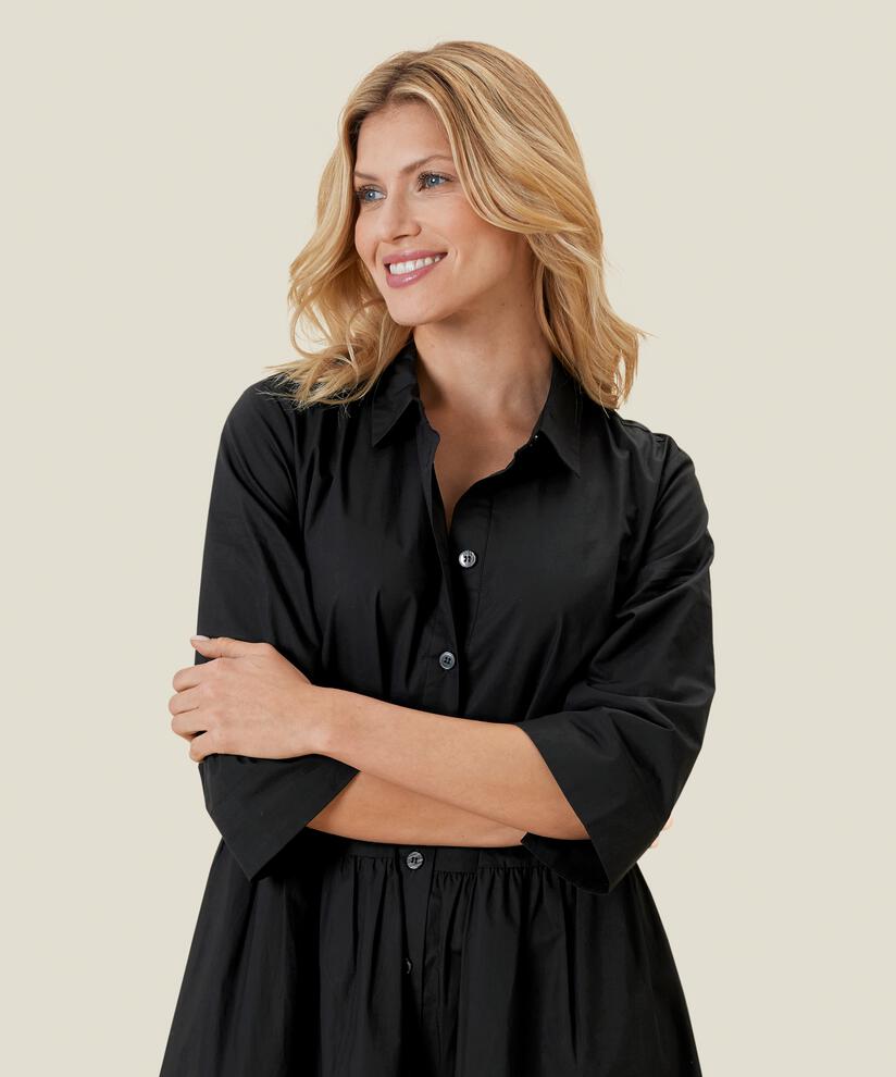 NYDILLA SKJORTKLÄNNING, Black