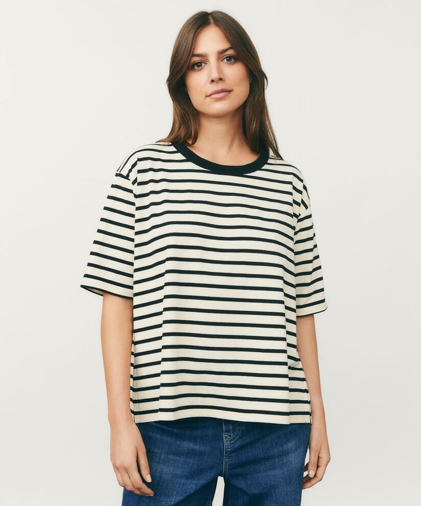 Doreann Jersey Topp, Black