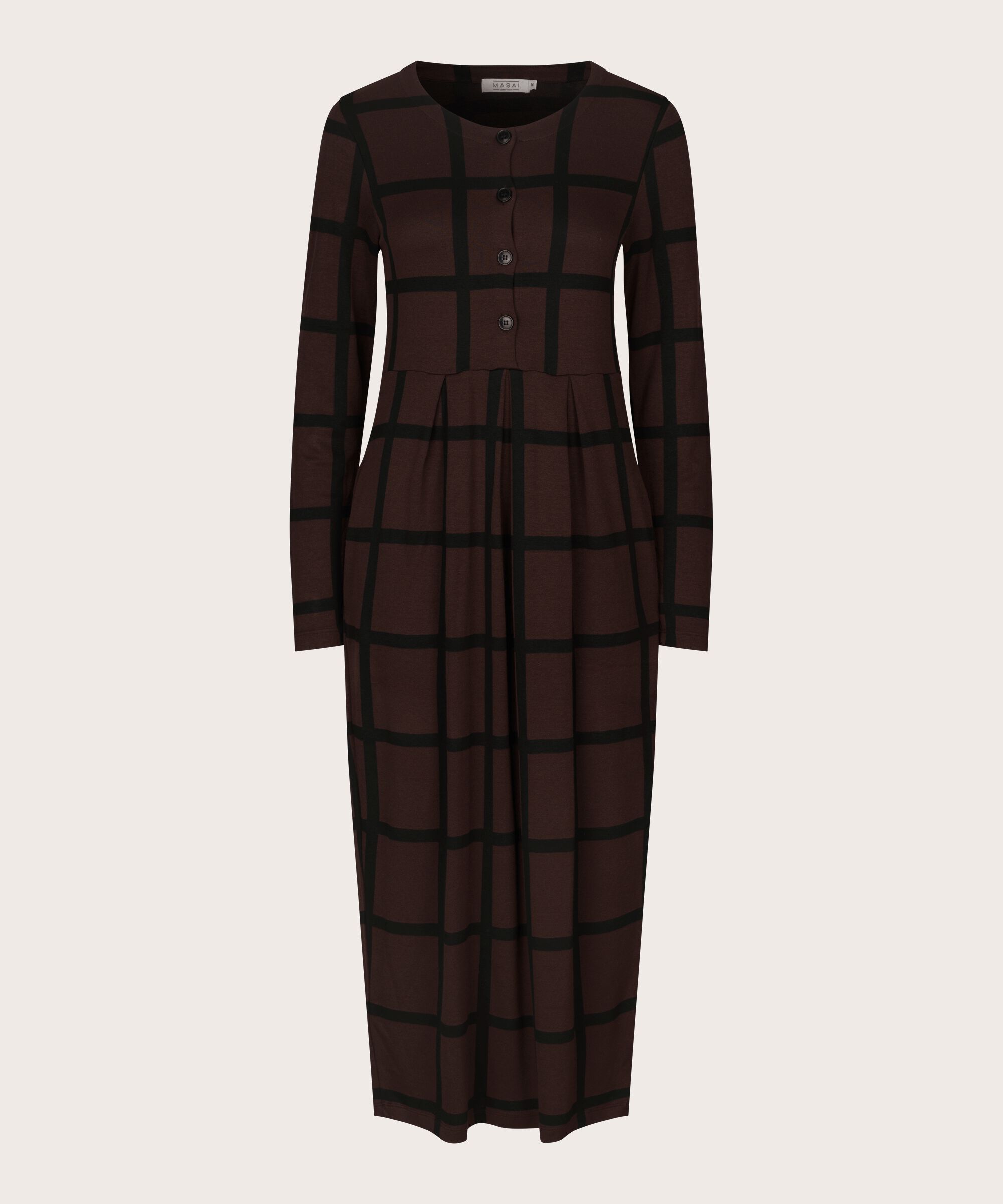 Nilana JERSEY Klänning, Coffee Bean