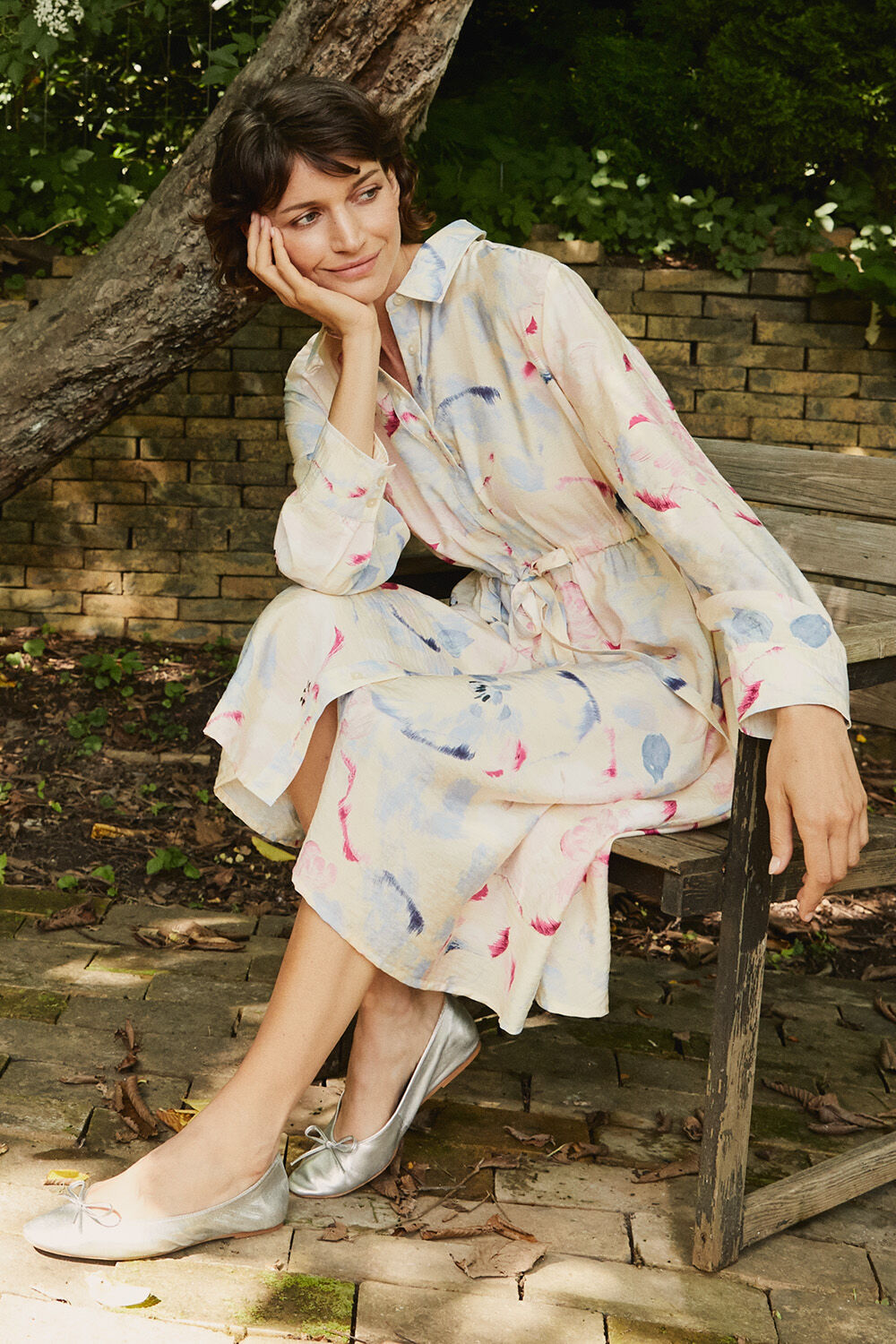 Nova Skjortkl&auml;nning - Primrose, Helle Jersey Underkl&auml;nning - Cream