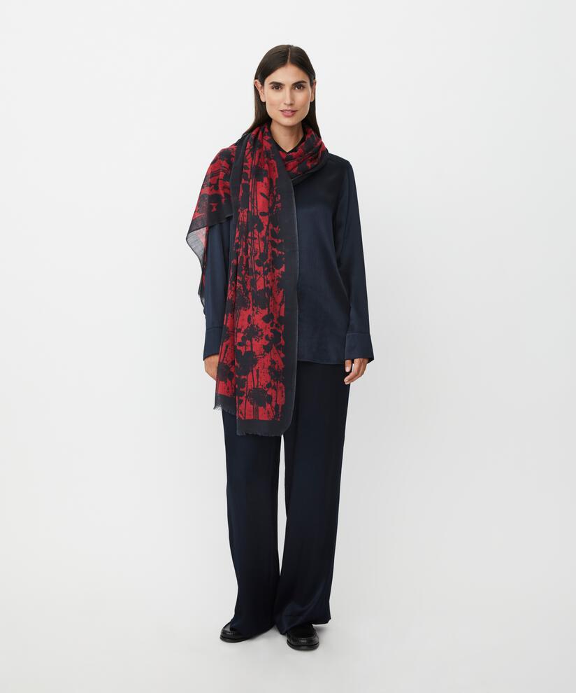 Aralura Scarf, Scarlet Sage