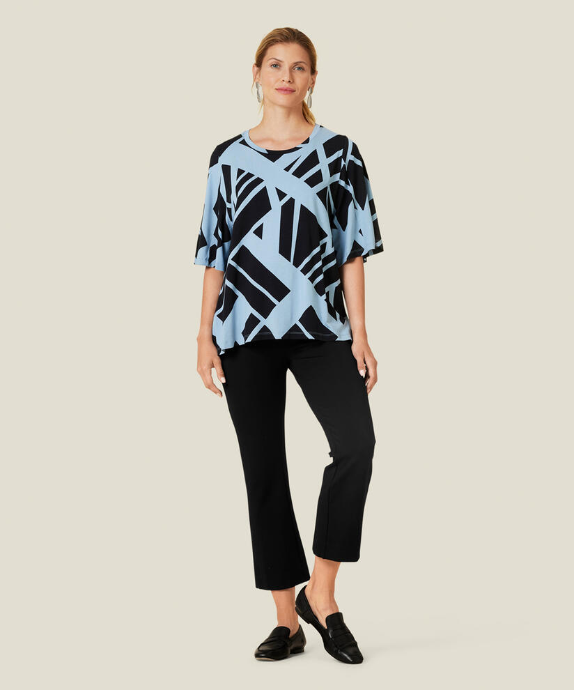 BESSANA JERSEY TOPP, Faded Denim