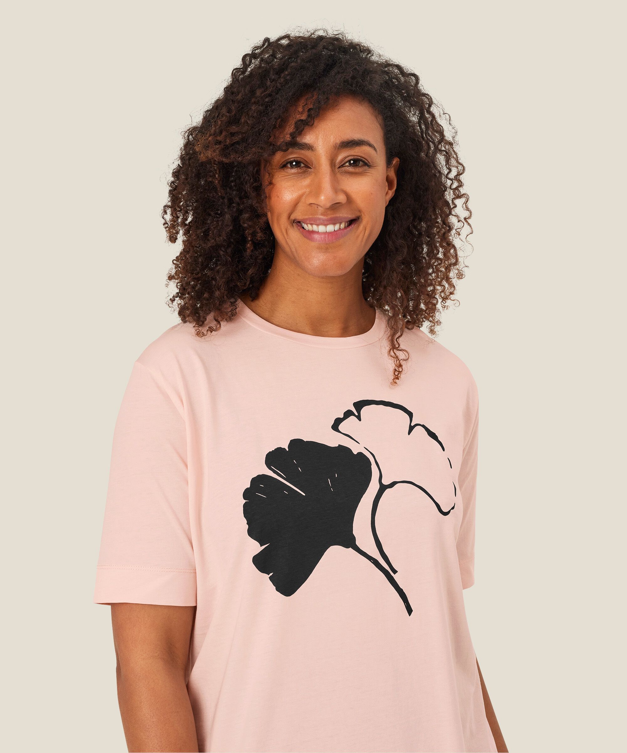 Danielle JERSEY Topp, Mauve Chalk