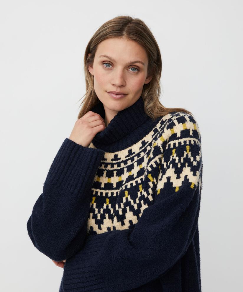 Fatima topp, Navy Blazer