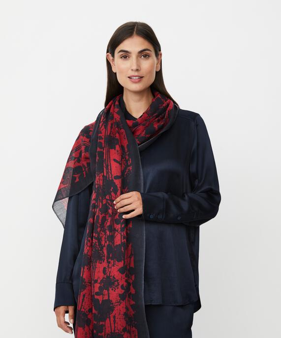 Aralura Scarf, Scarlet Sage