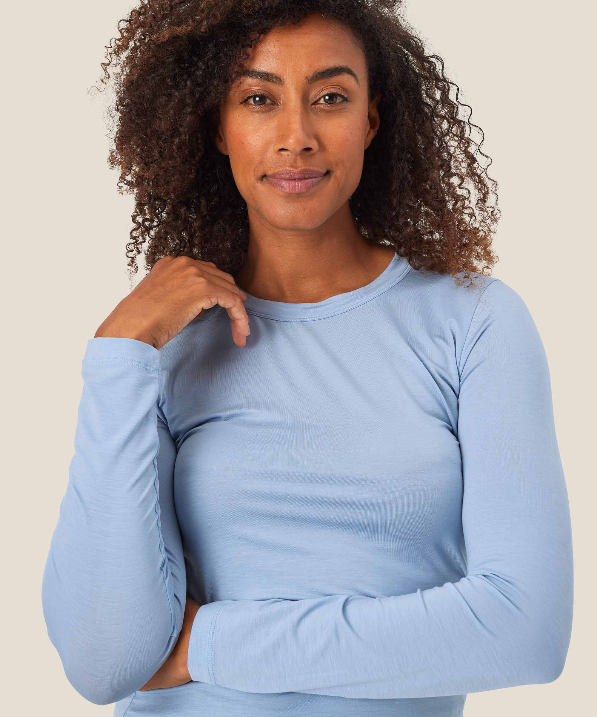 Doritla JERSEY Topp, Blue Fog