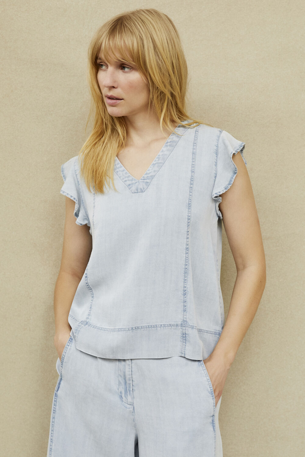 Dalali Denim Topp - Light Denim, Portia Denim Byxa - Light Denim