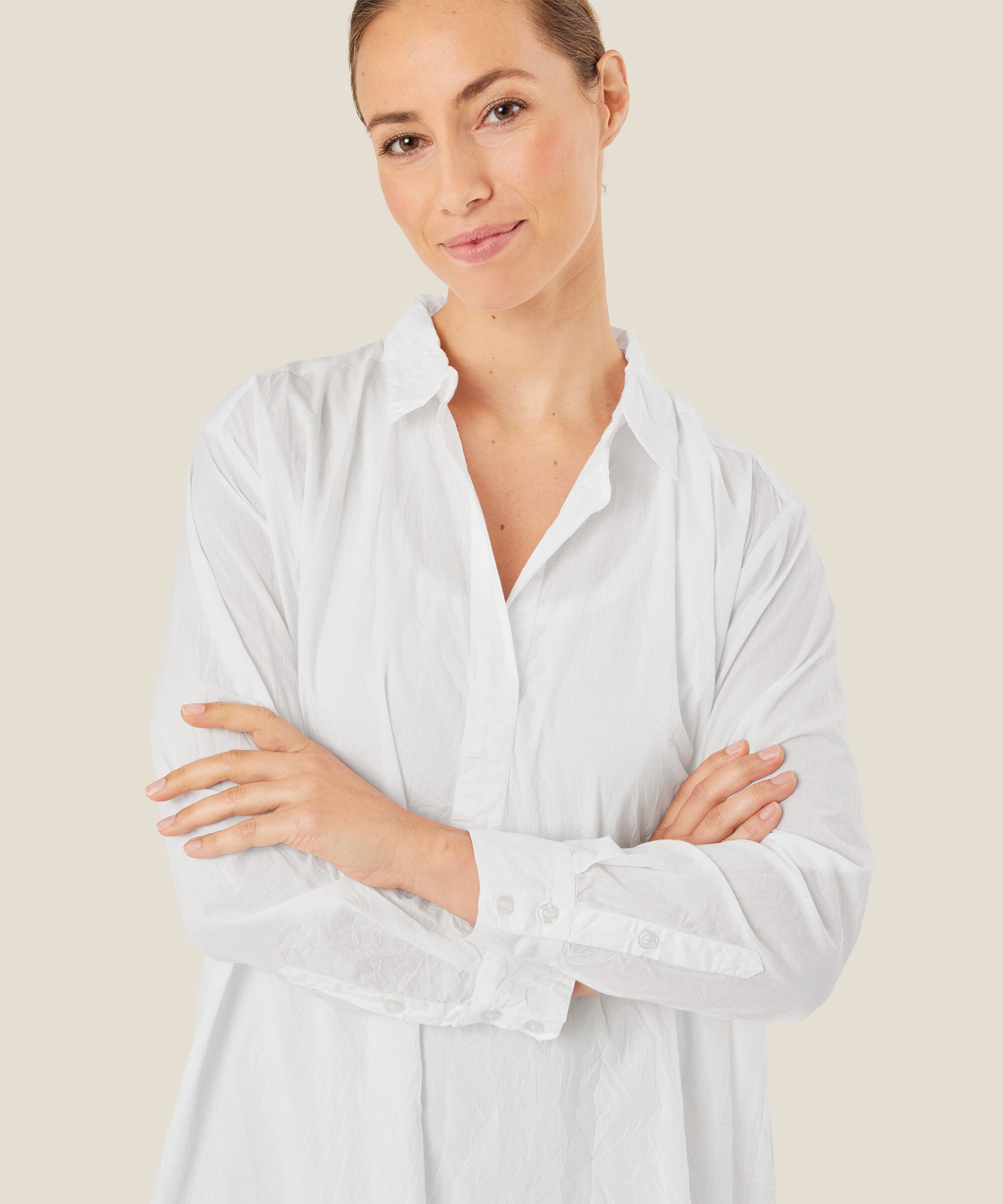 NEVA SKJORTKLÄNNING, White