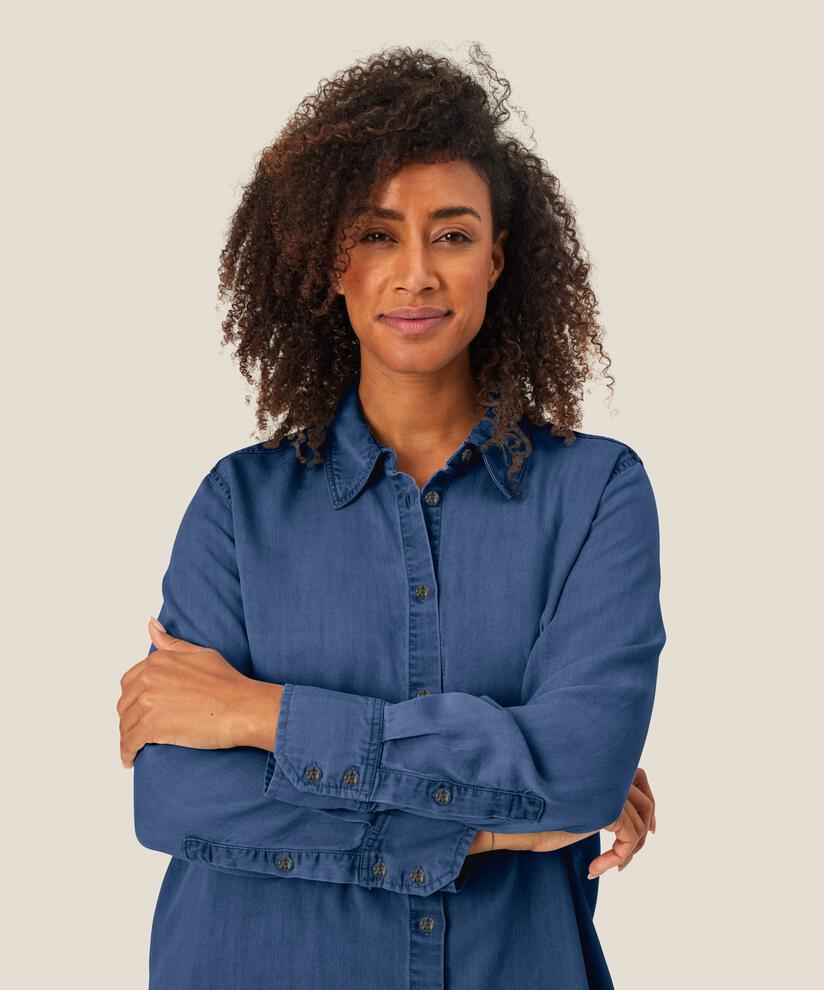 Ishana Denim Skjorta, Washed denim