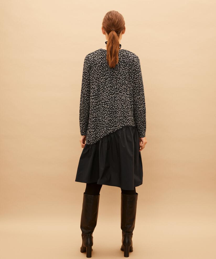 Nellina JERSEY Klänning, Steel Grey