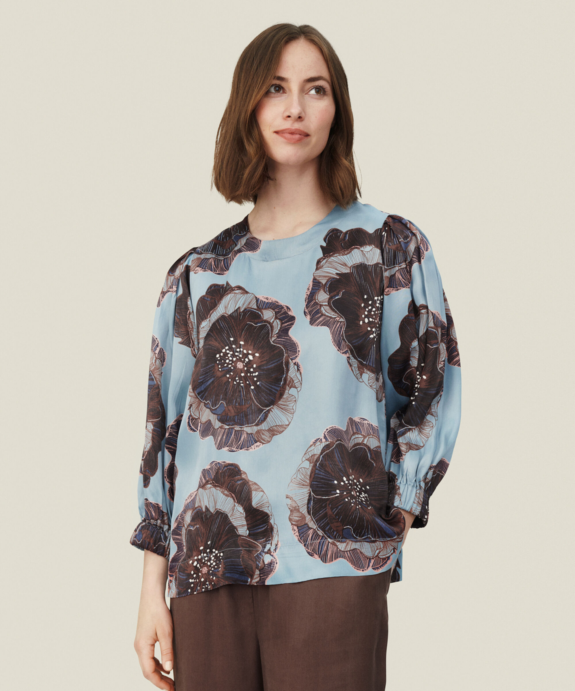 BRISA TOPP, Faded Denim