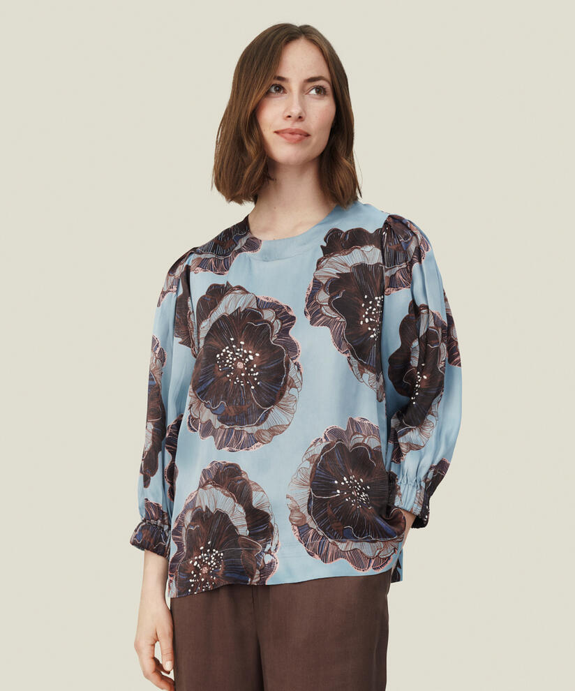 BRISA TOPP, Faded Denim