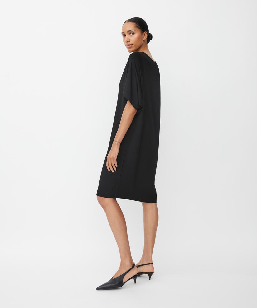 Nattie JERSEY Klänning, Black