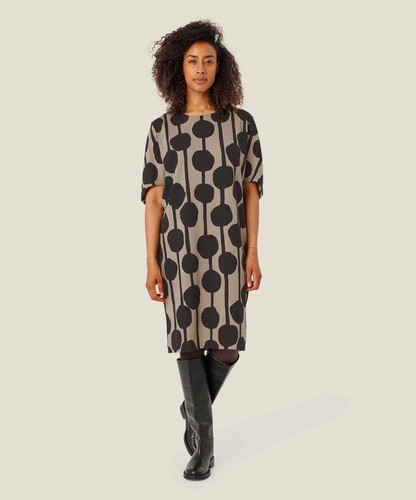 Nattie JERSEY Klänning, Roast Cashew