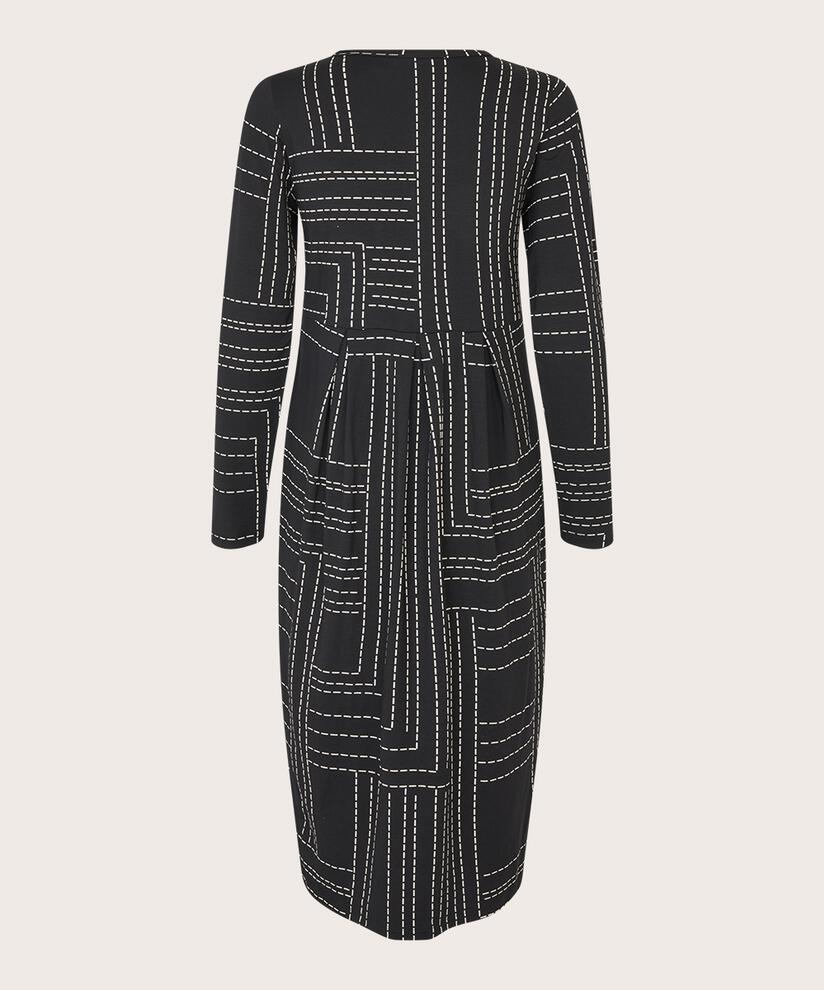 Namoli Jersey Klänning, Black