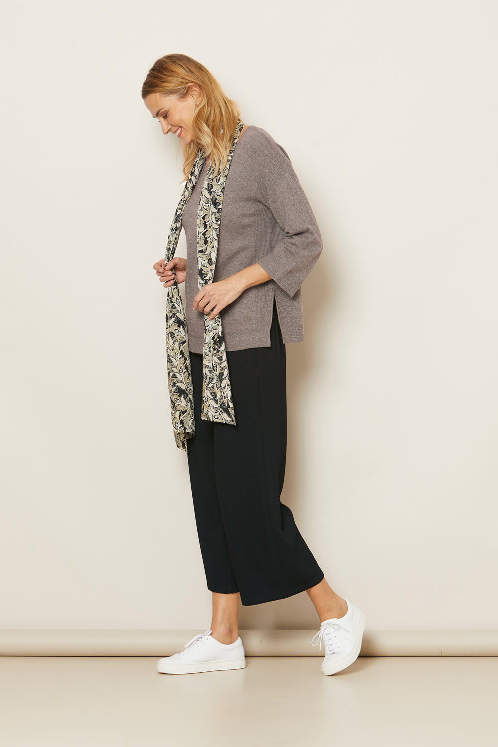 FANILSA TOPP, Brown melange