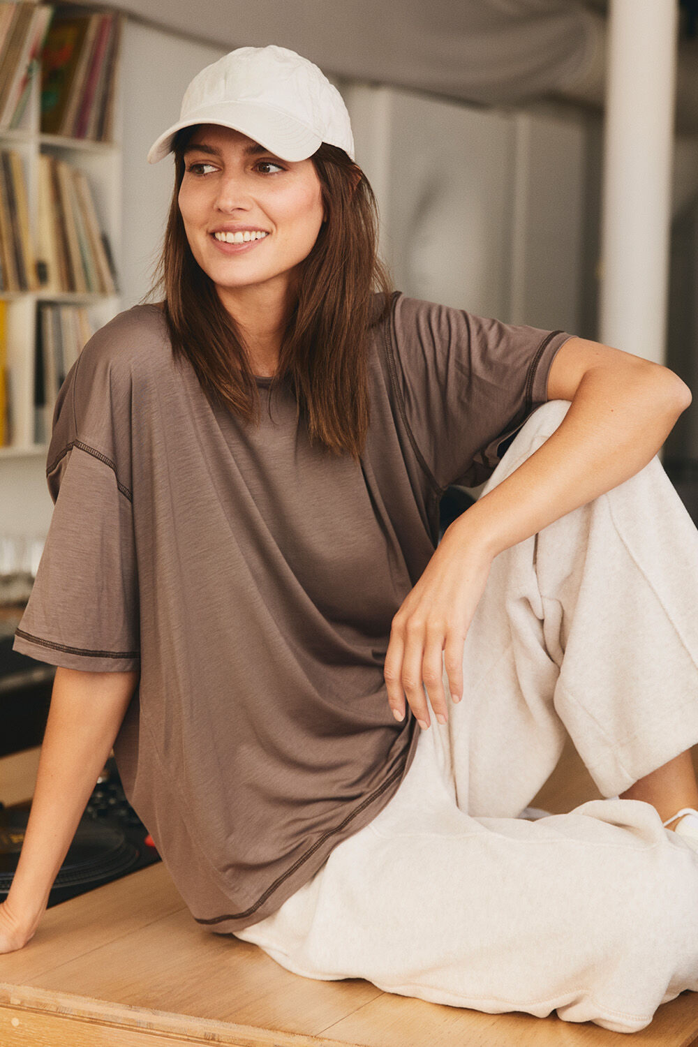 Dionea Jersey Topp - Falcon, Peira Byxor - Beige melange