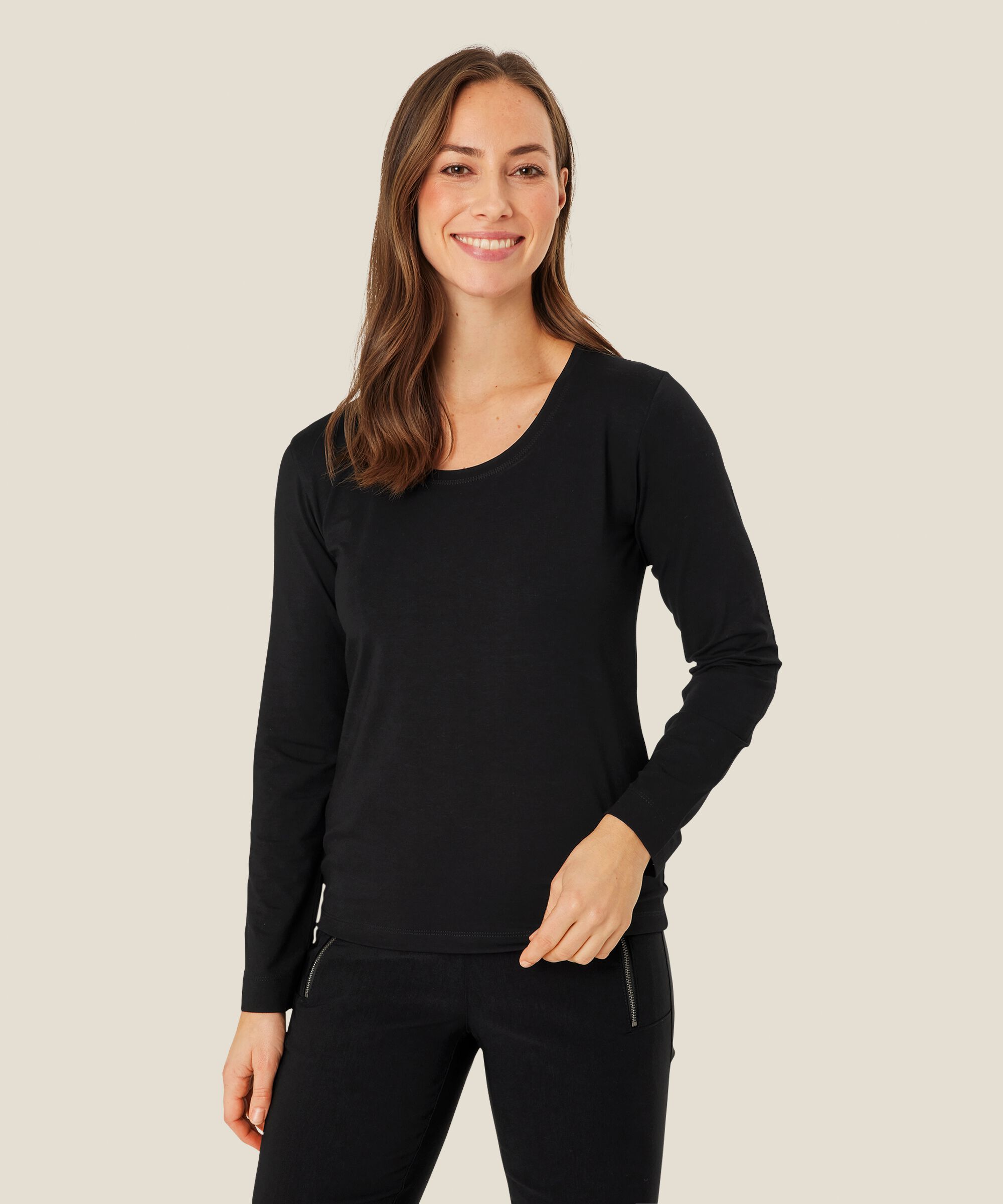 Creama JERSEY Topp, Black