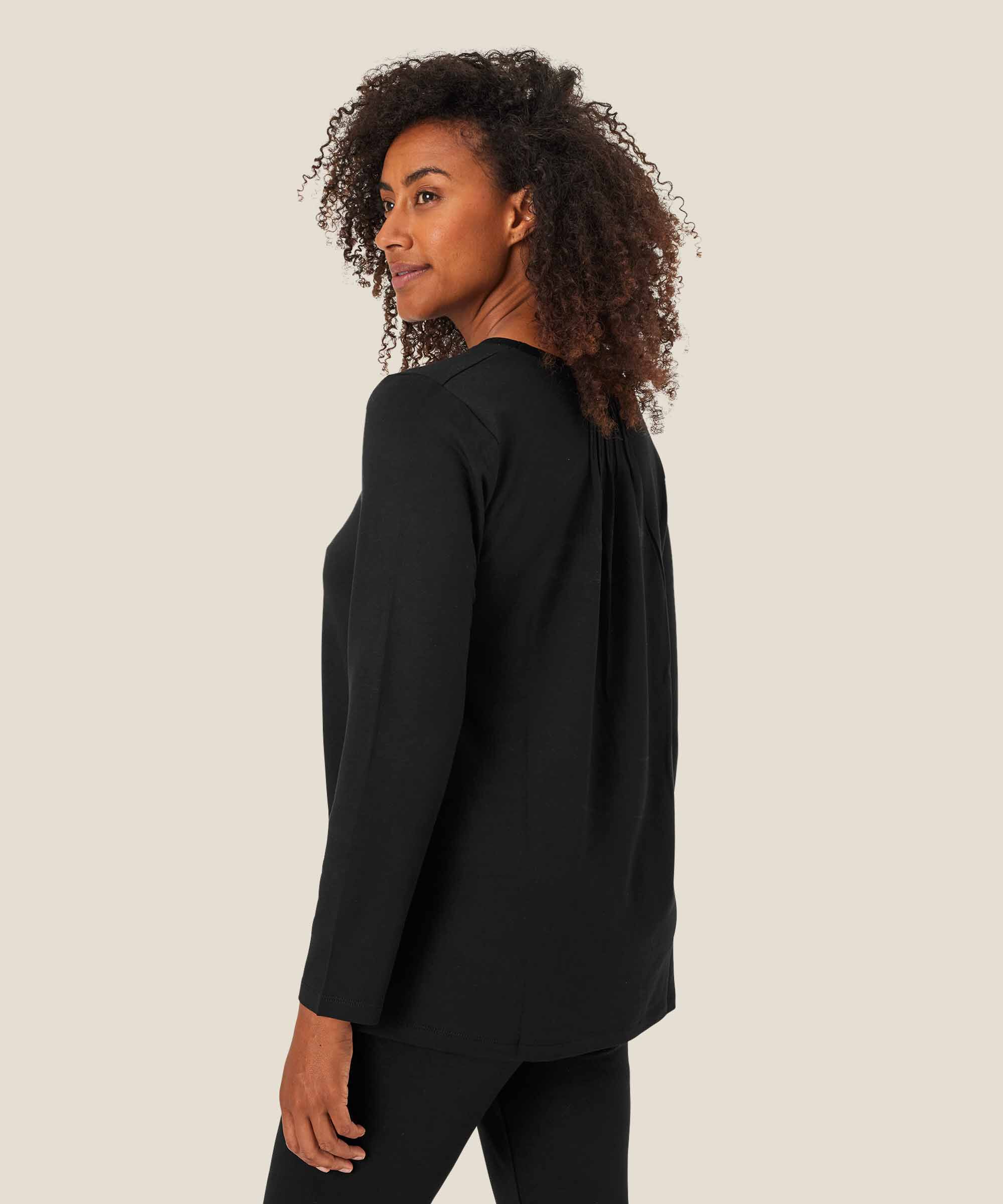 Berta JERSEY Top, Black