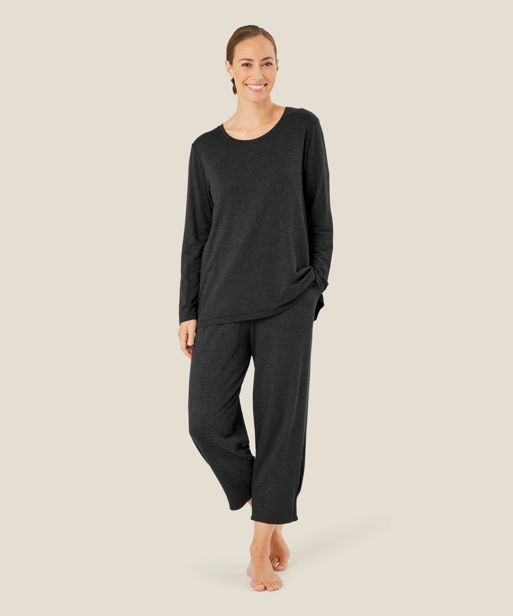 PERSINI JERSEY BYXOR, D. Grey mel.