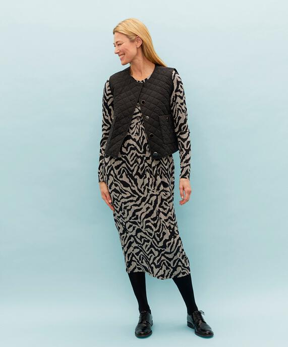 Nilana JERSEY Klänning, Black