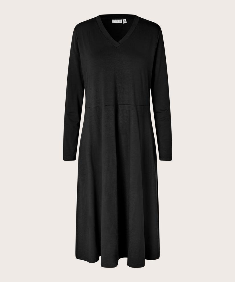 Natsuko JERSEY Klänning, Black