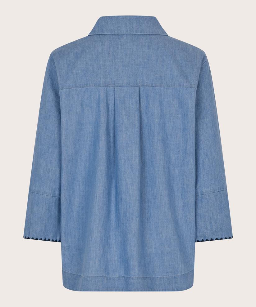 Imanea Denim Skjortjacka, Blue Denim