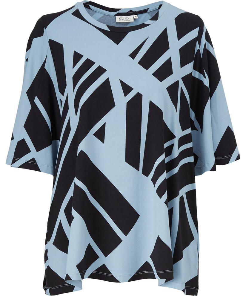 BESSANA JERSEY TOPP, Faded Denim