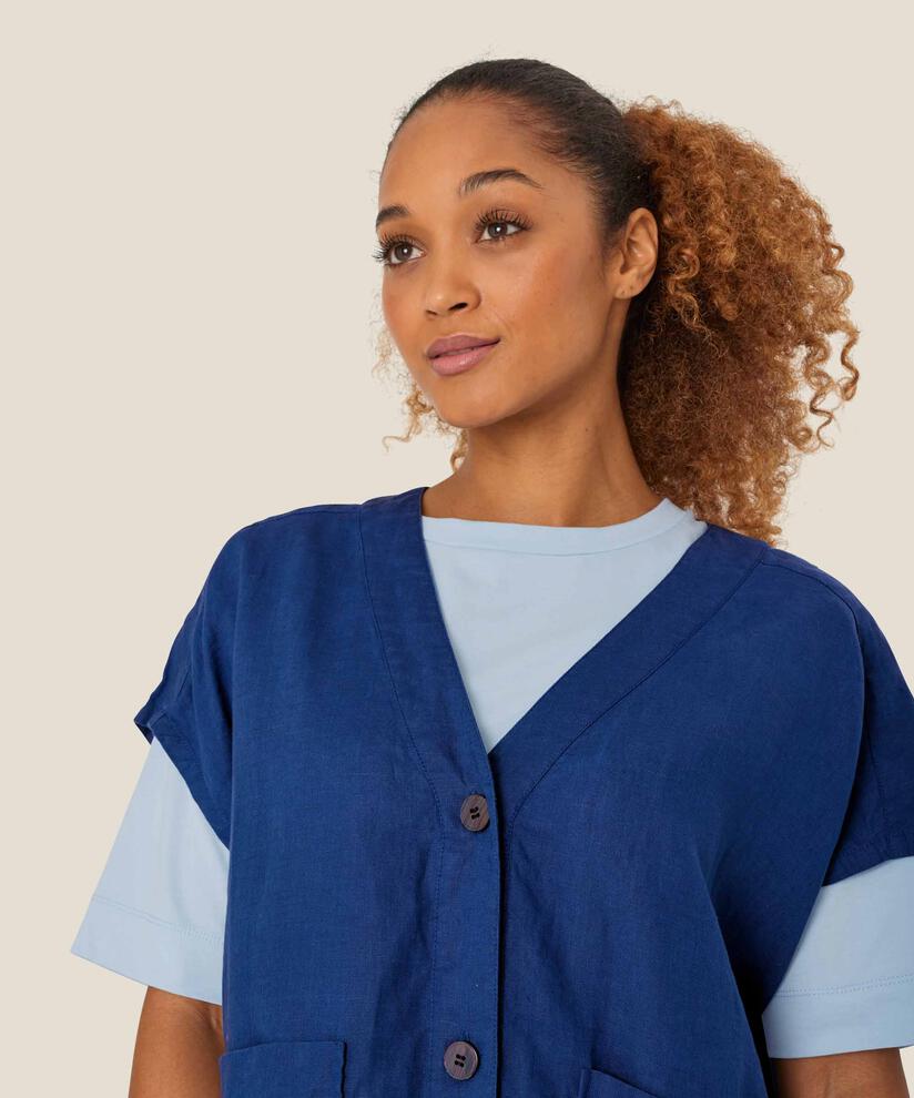 Idoro Skjorta, Navy Peony