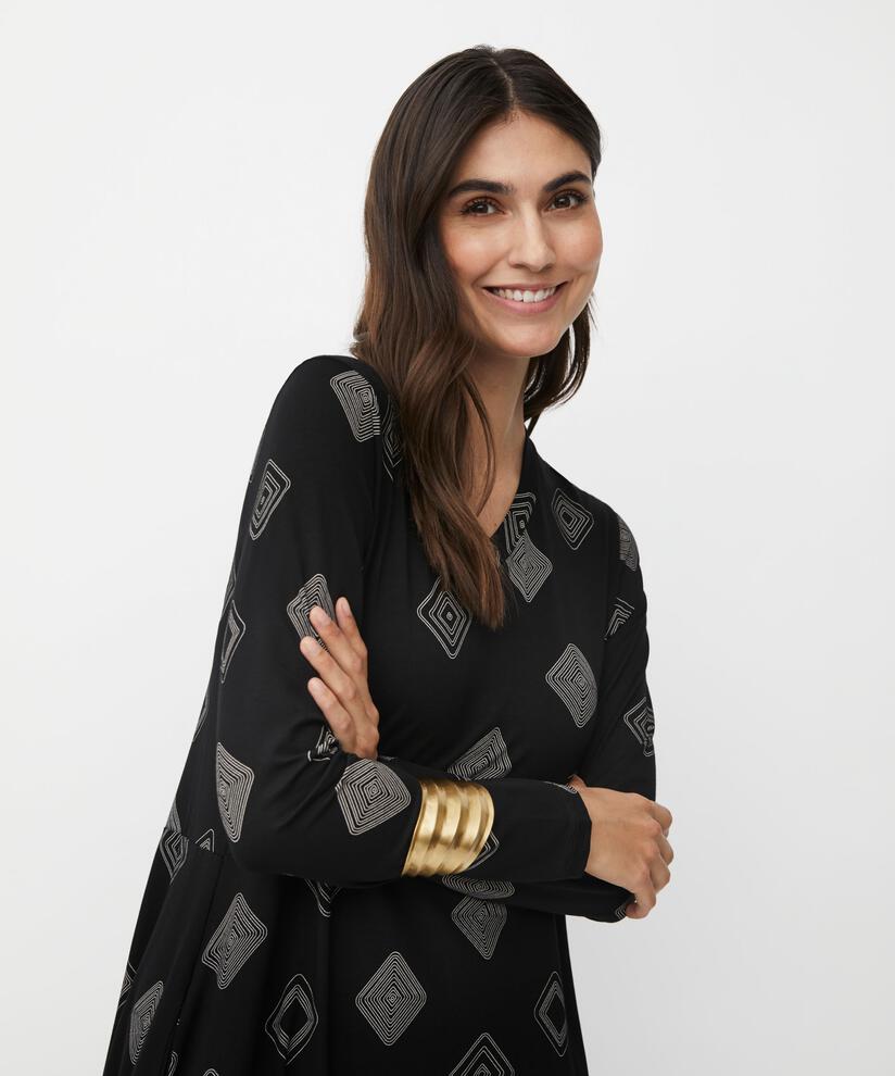 Natsuko JERSEY Klänning, Black