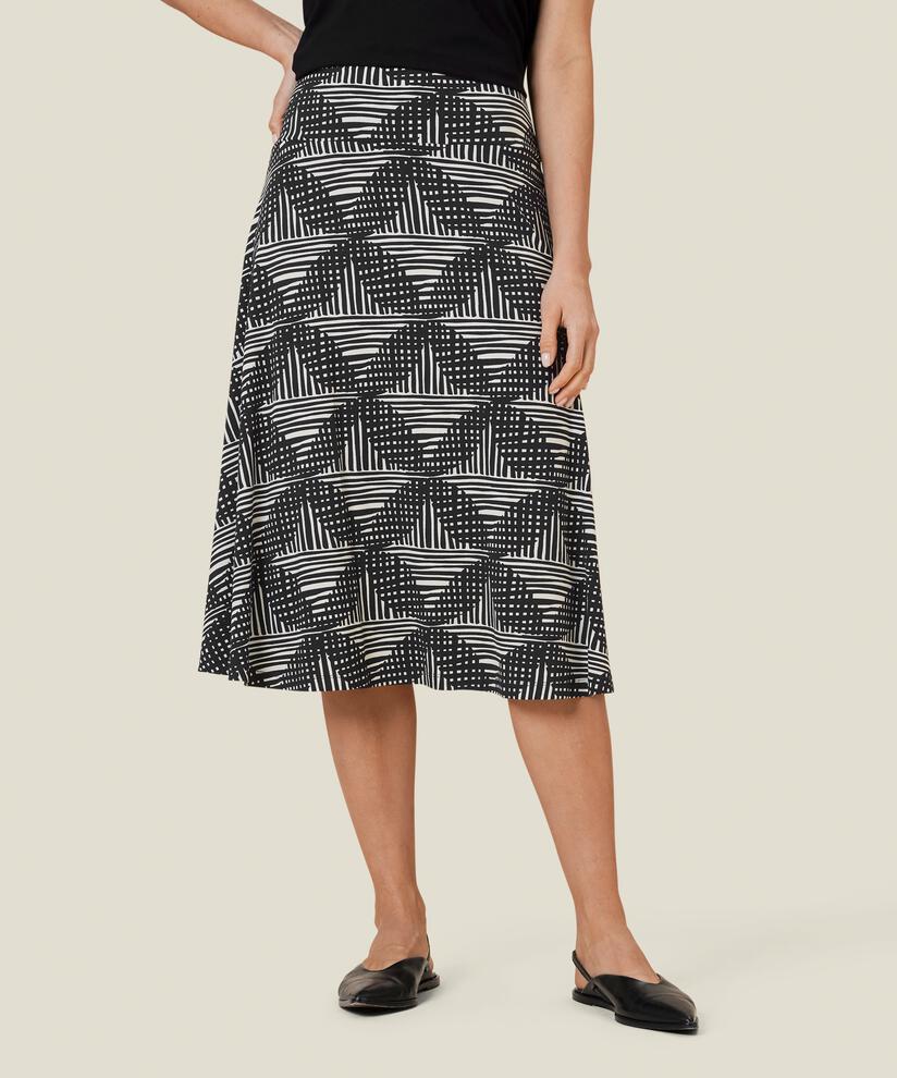 SABA JERSEY KJOL, Black