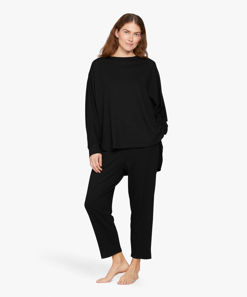 PETRASIA JERSEY BYXOR, Black