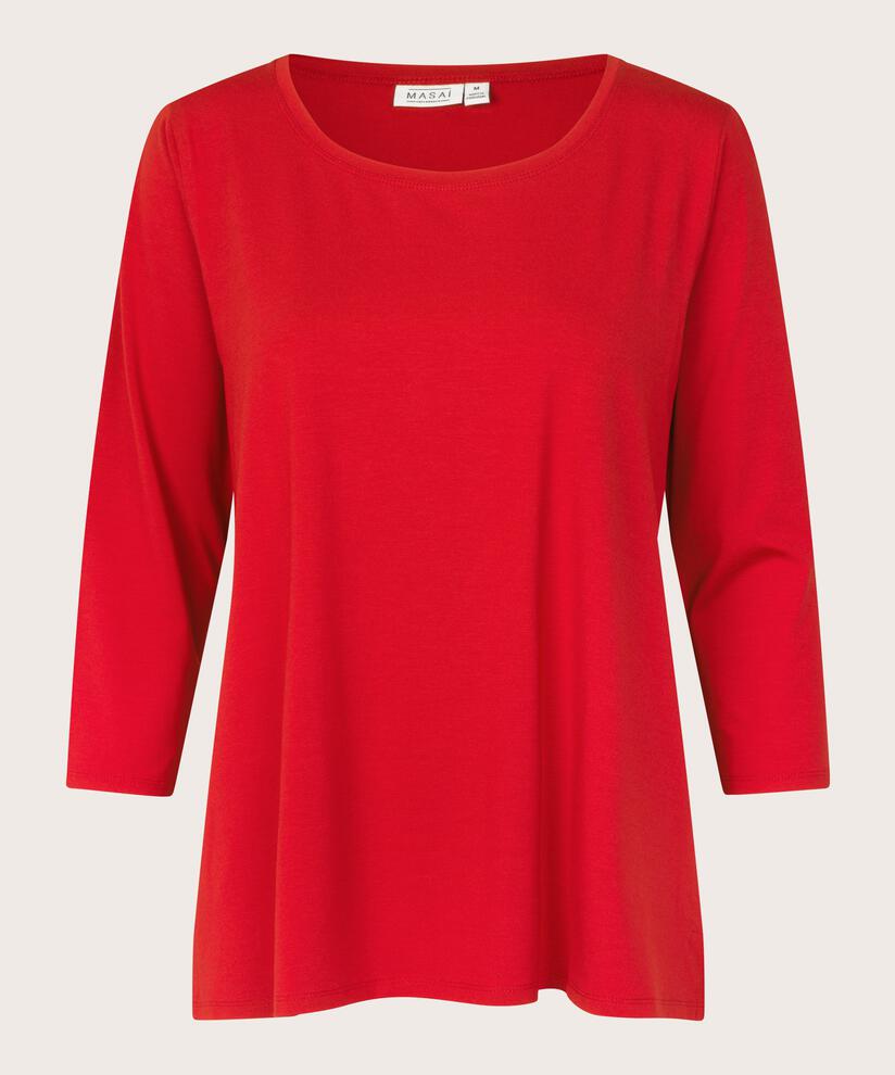 Cecille JERSEY Topp, Scarlet Sage