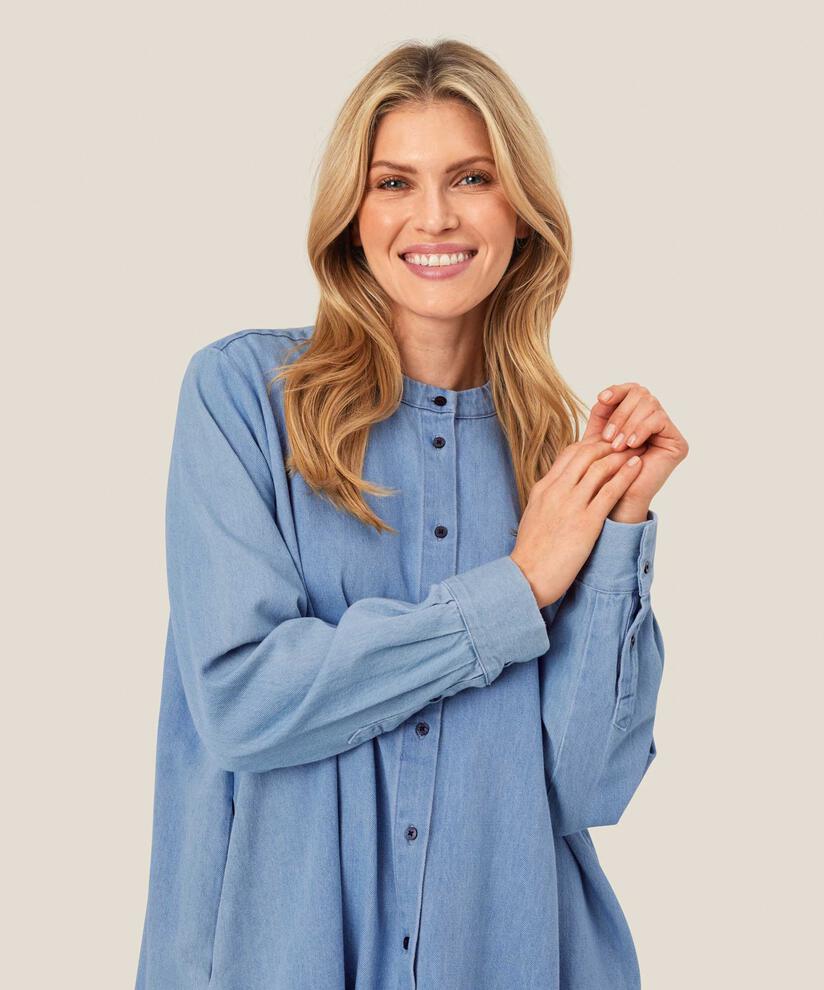 Naja Skjortklänning, Light Denim
