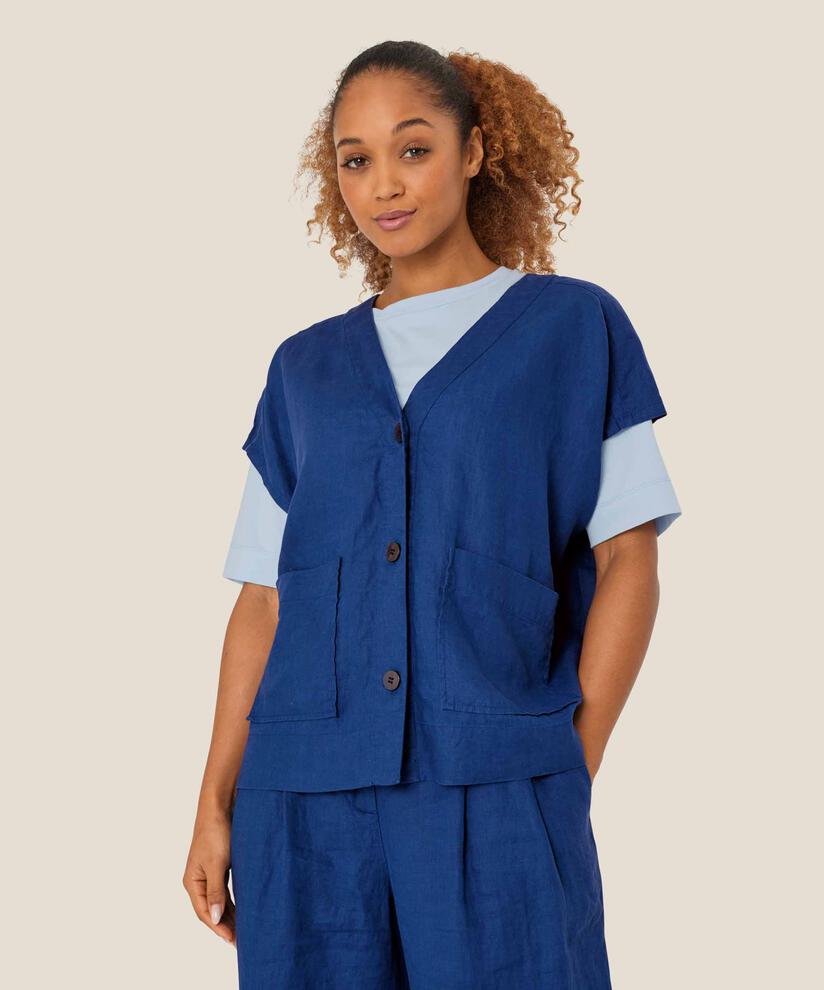 Idoro Skjorta, Navy Peony