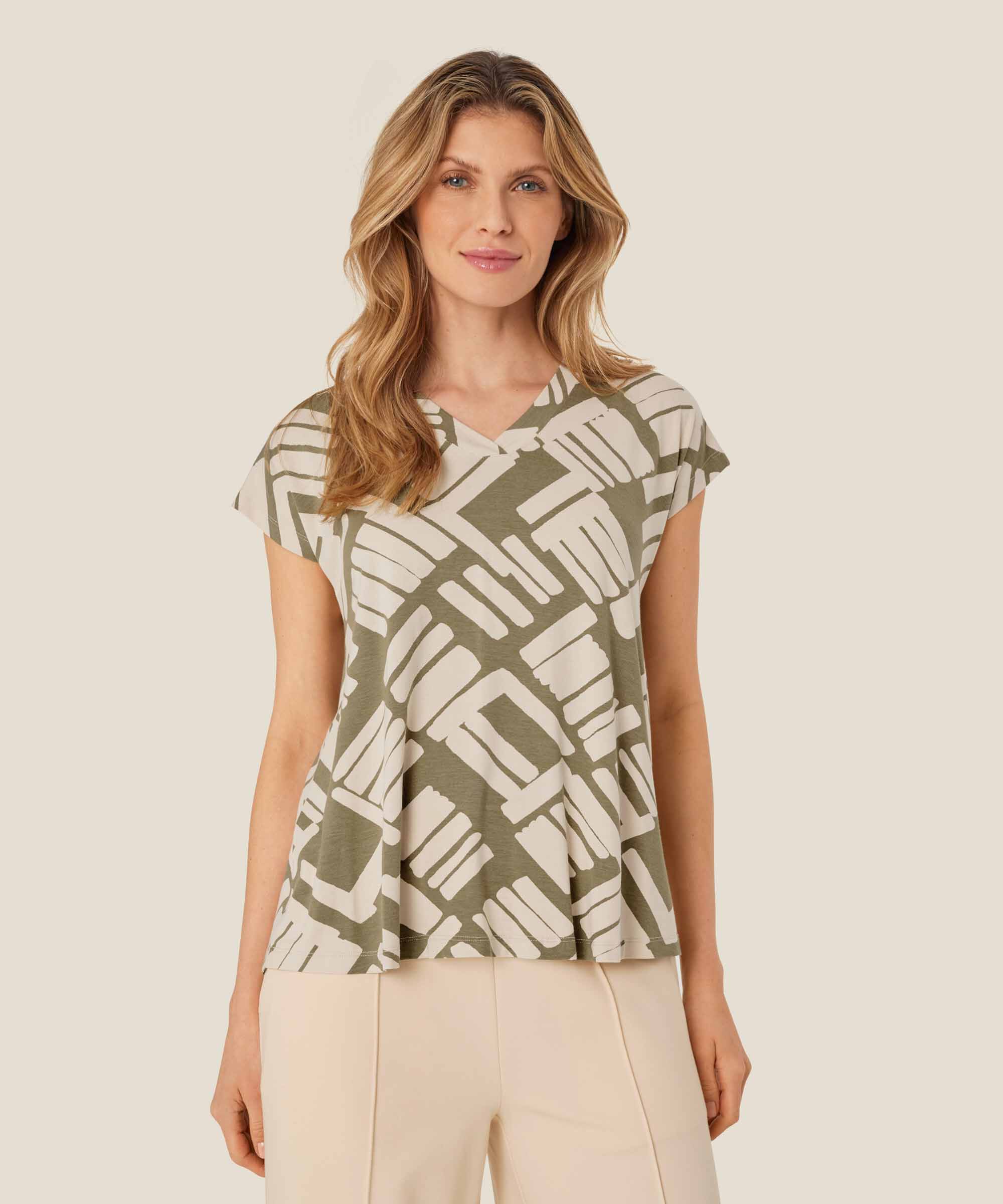 Efa JERSEY Topp, Dusky Green