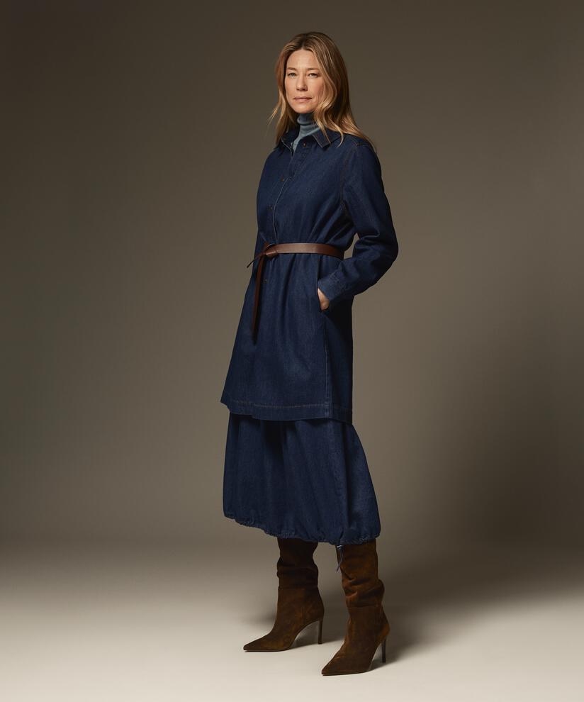 Ingelena Denim Skjorta , Dark Denim