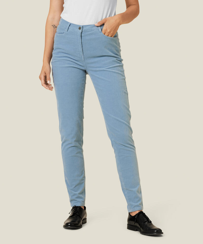 Penny Long Bukser, Faded Denim, hi-res
