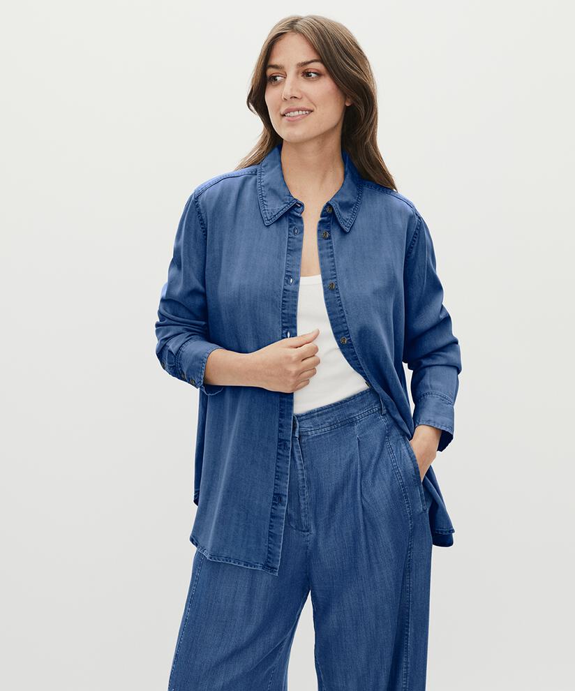 Ishana Denim Skjorta, Washed denim