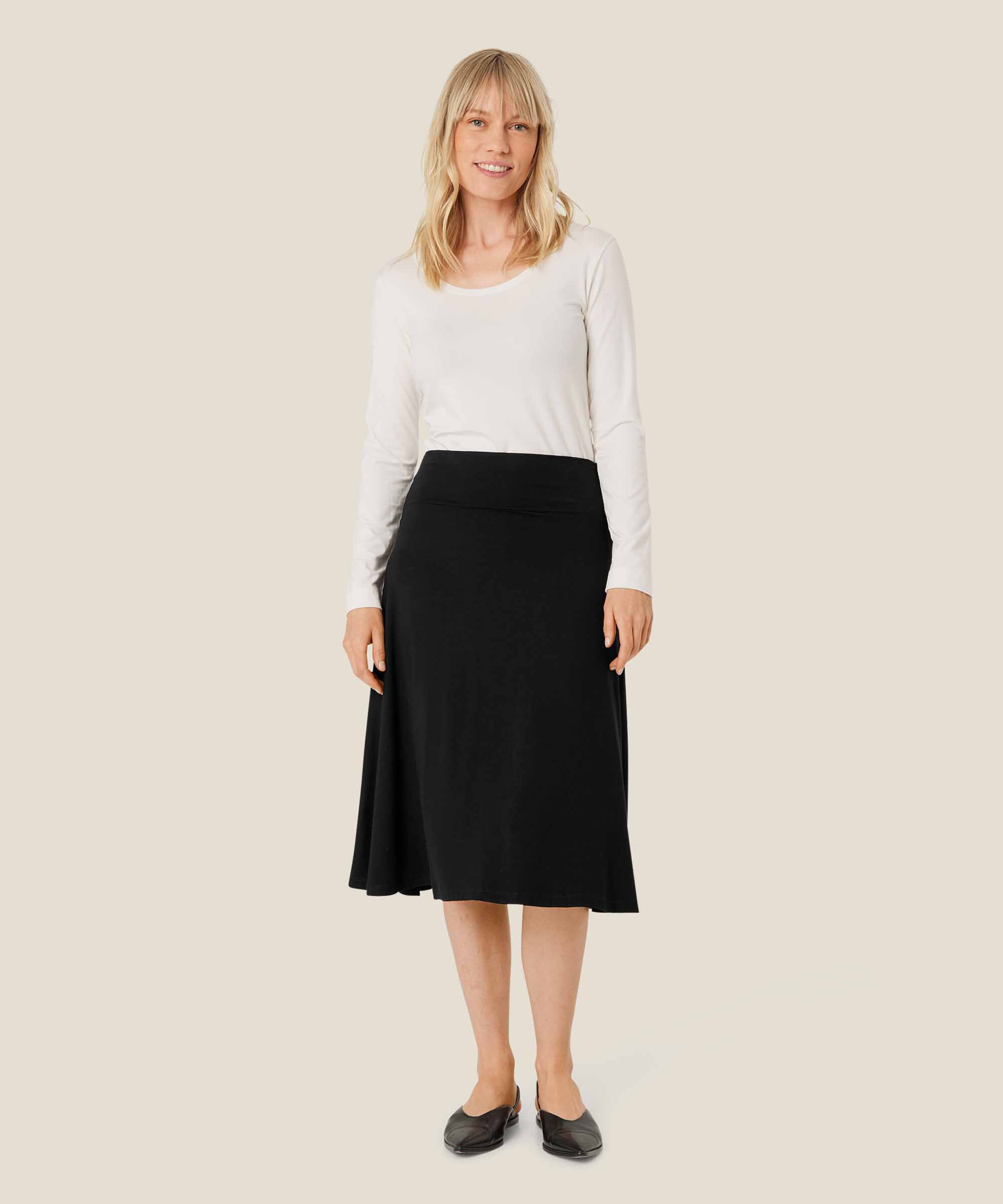 Saba JERSEY Kjol, Black
