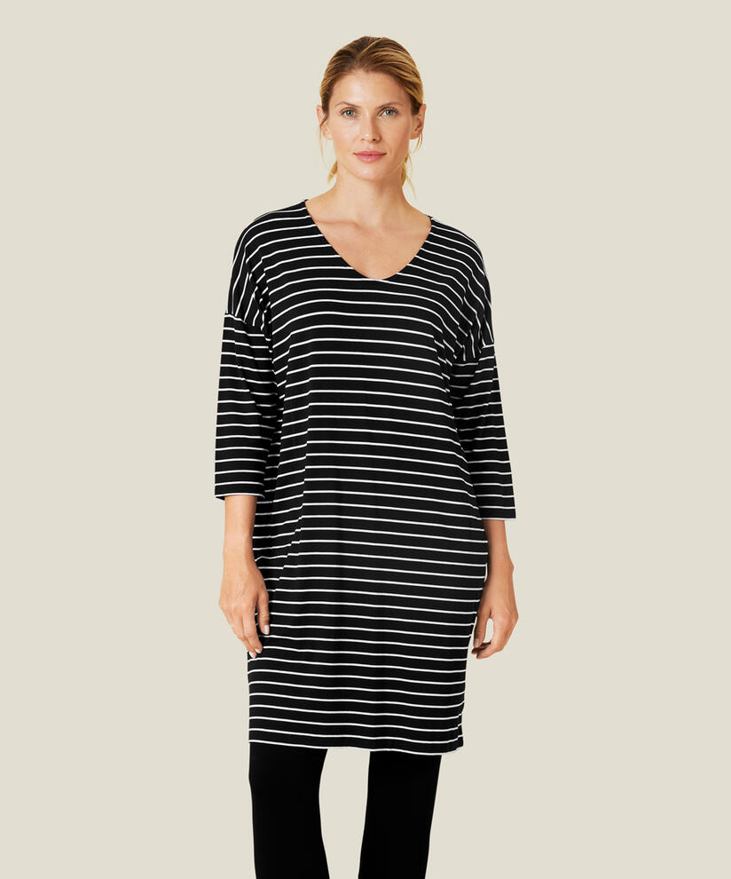 NEBINE JERSEY KLÄNNING, Whitecap