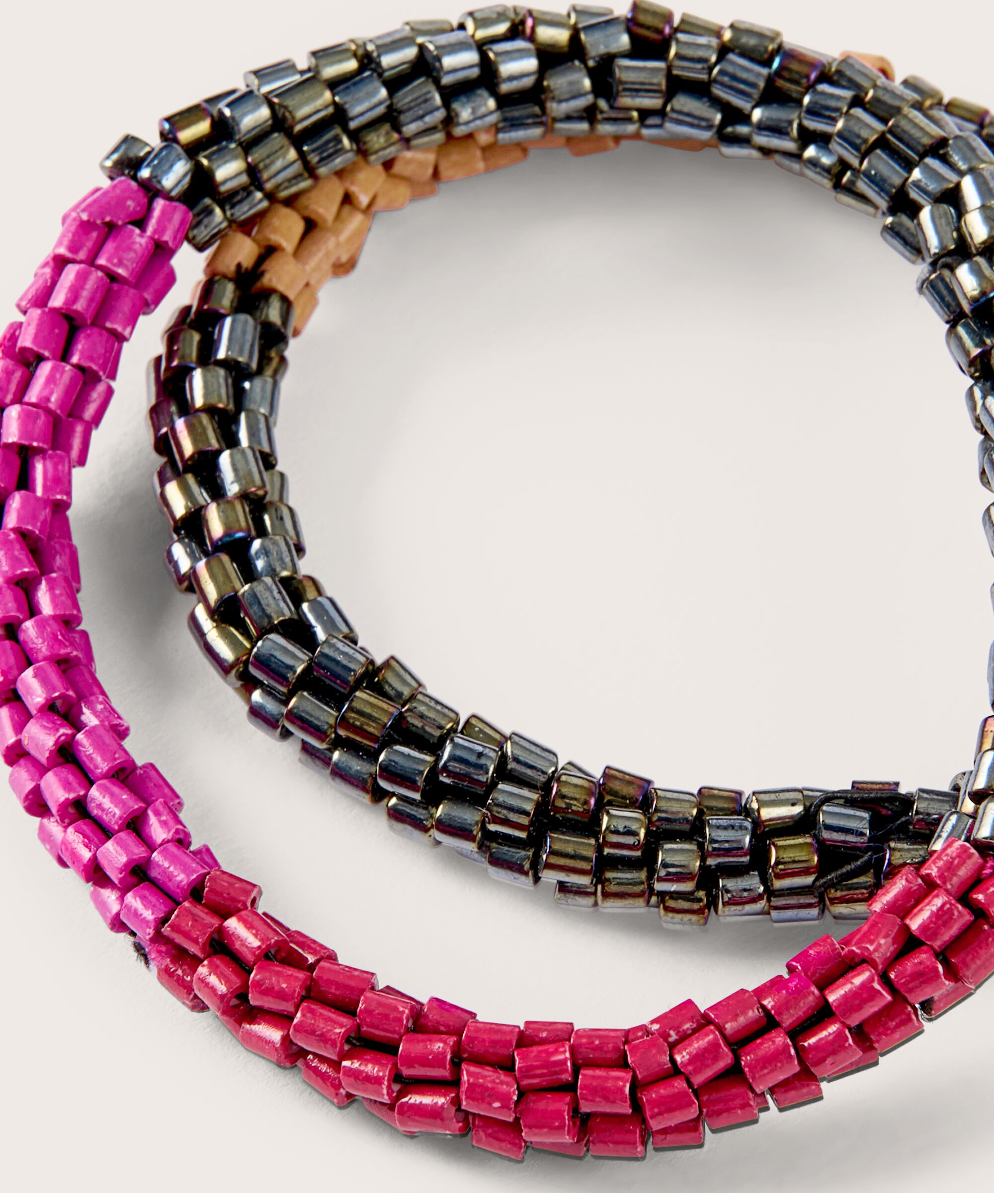 Ried Armband, Fuchsia Red