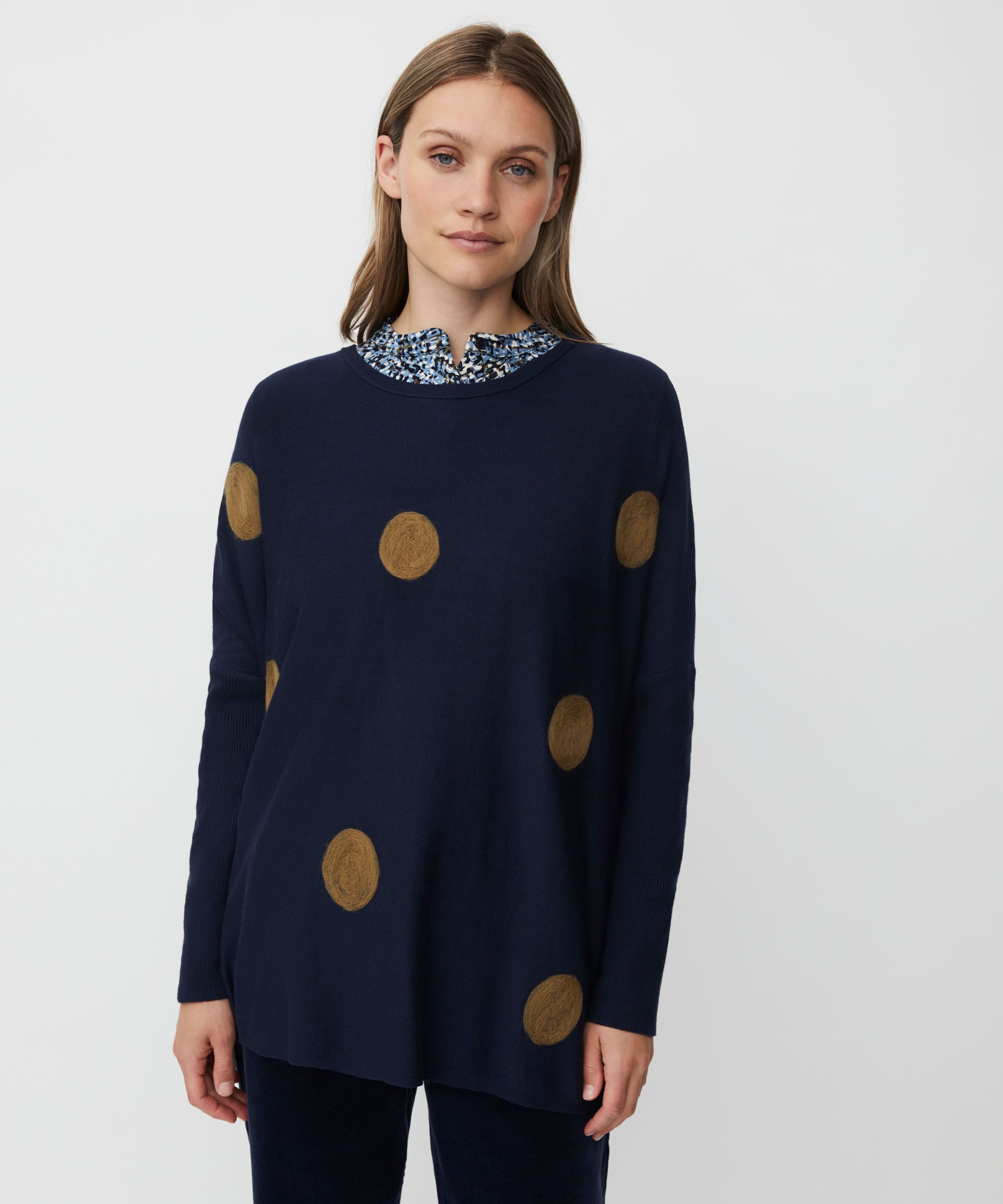 Fanasi Topp, Navy Blazer