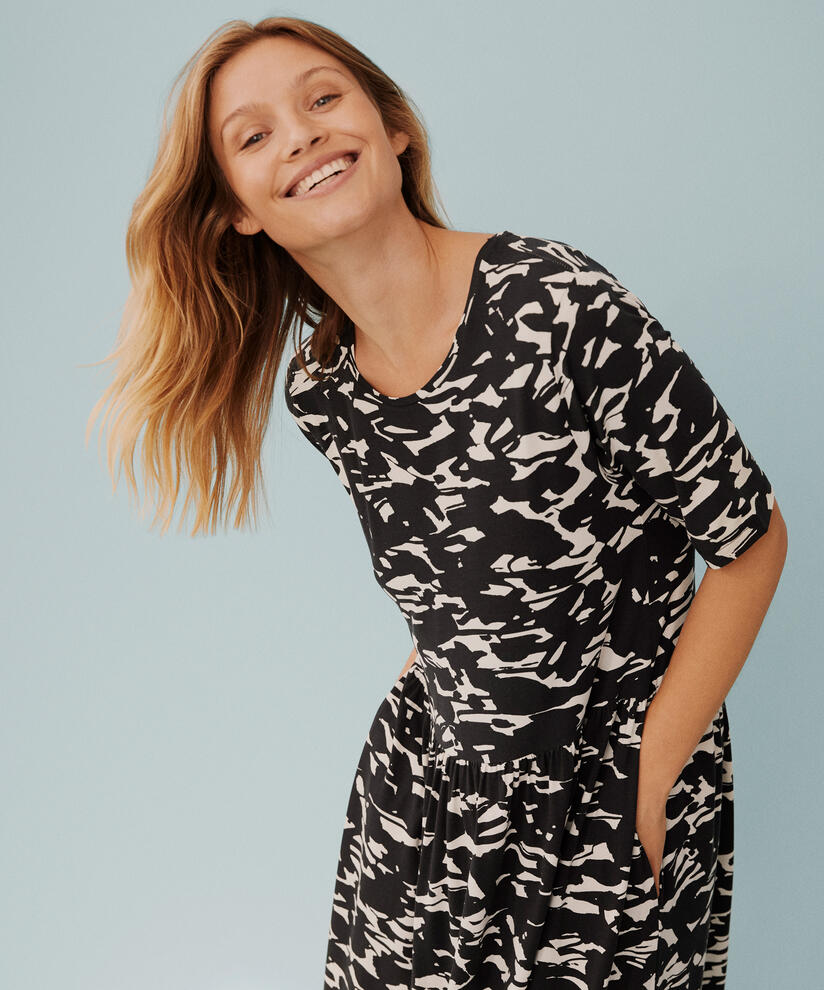 Nandu JERSEY Klänning, Black