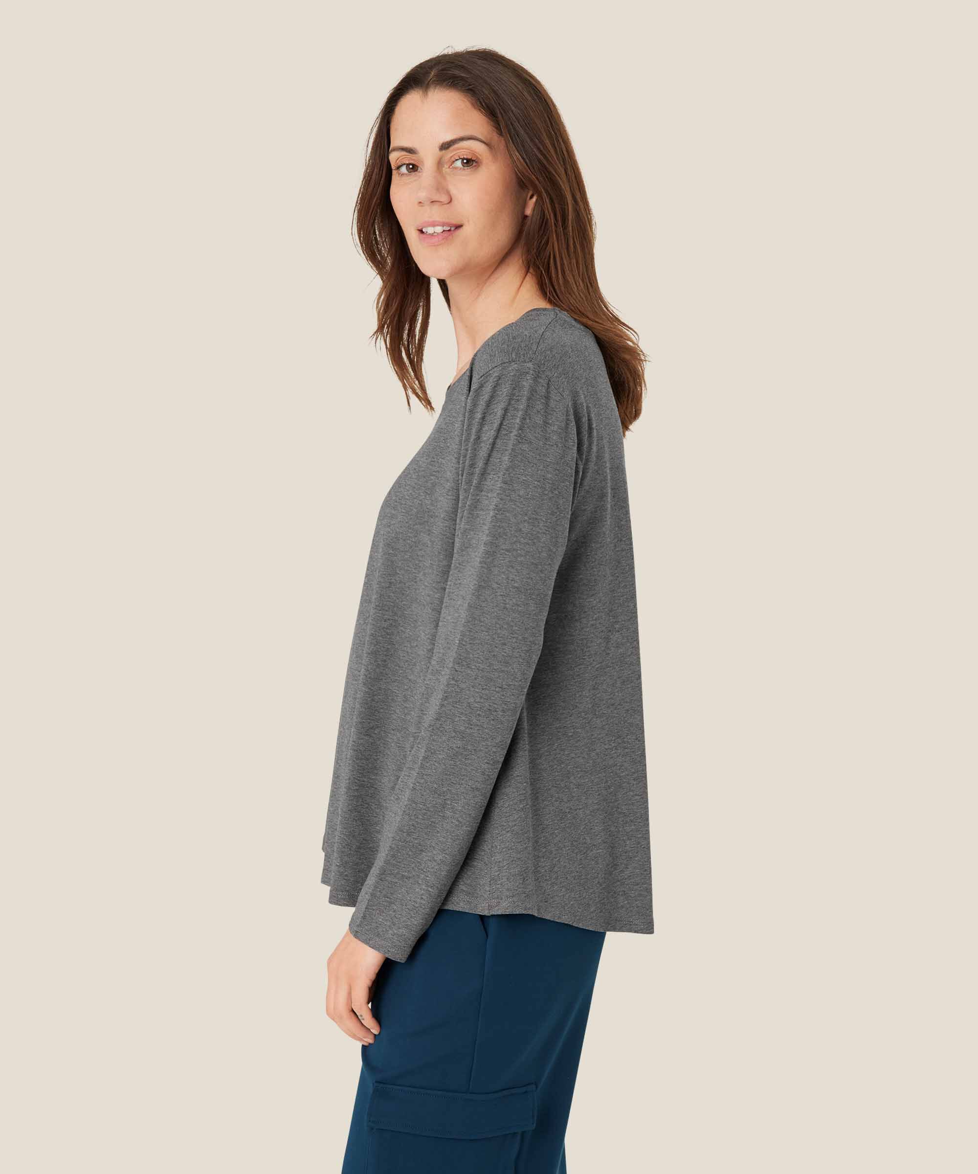 Badisna JERSEY Topp, D. Grey mel.