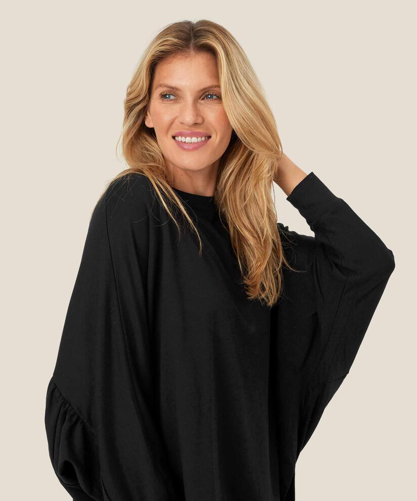 Dema Jersey Topp, Black