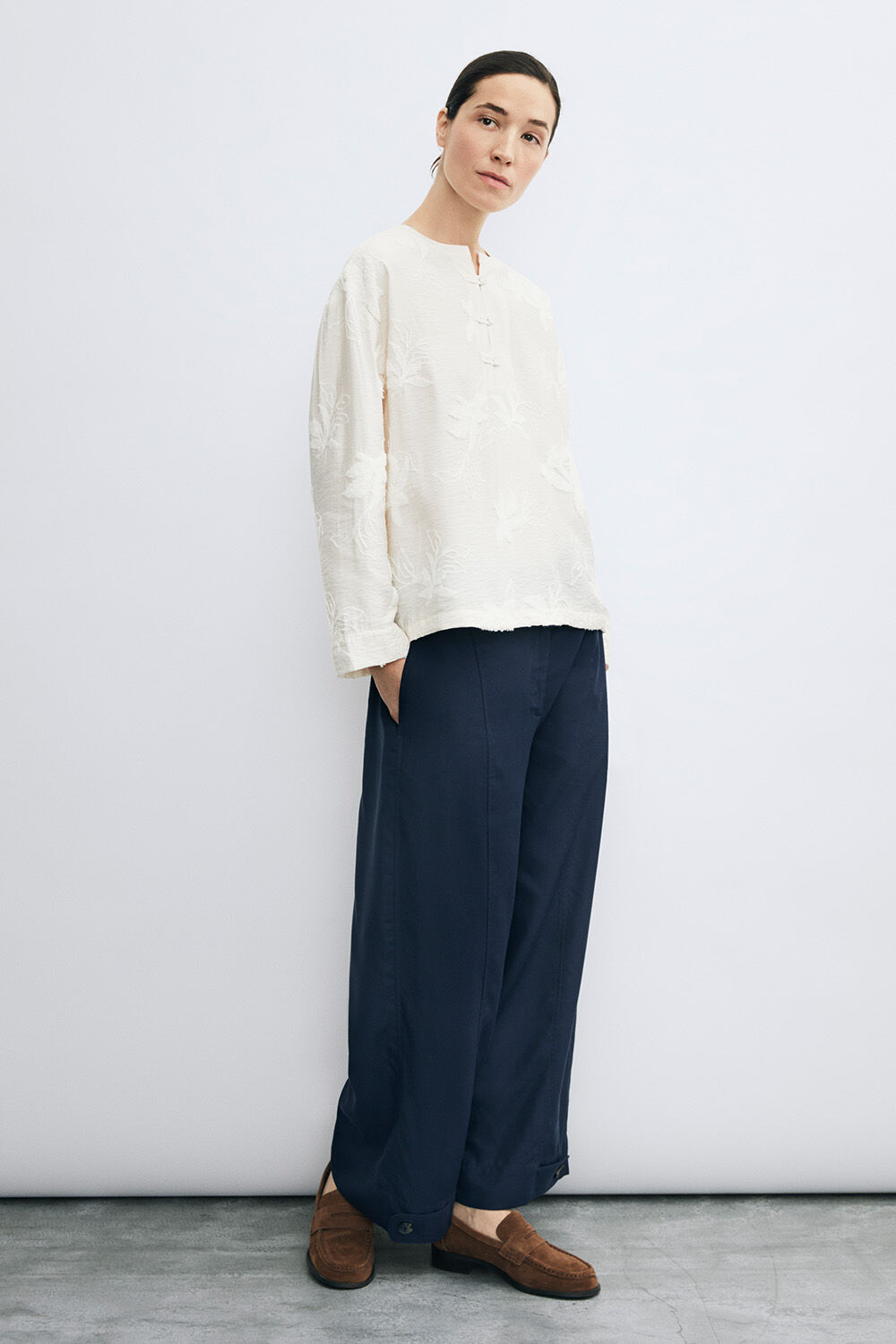 Delian topp - Jet Stream, Prinan Byxor - Navy Blazer