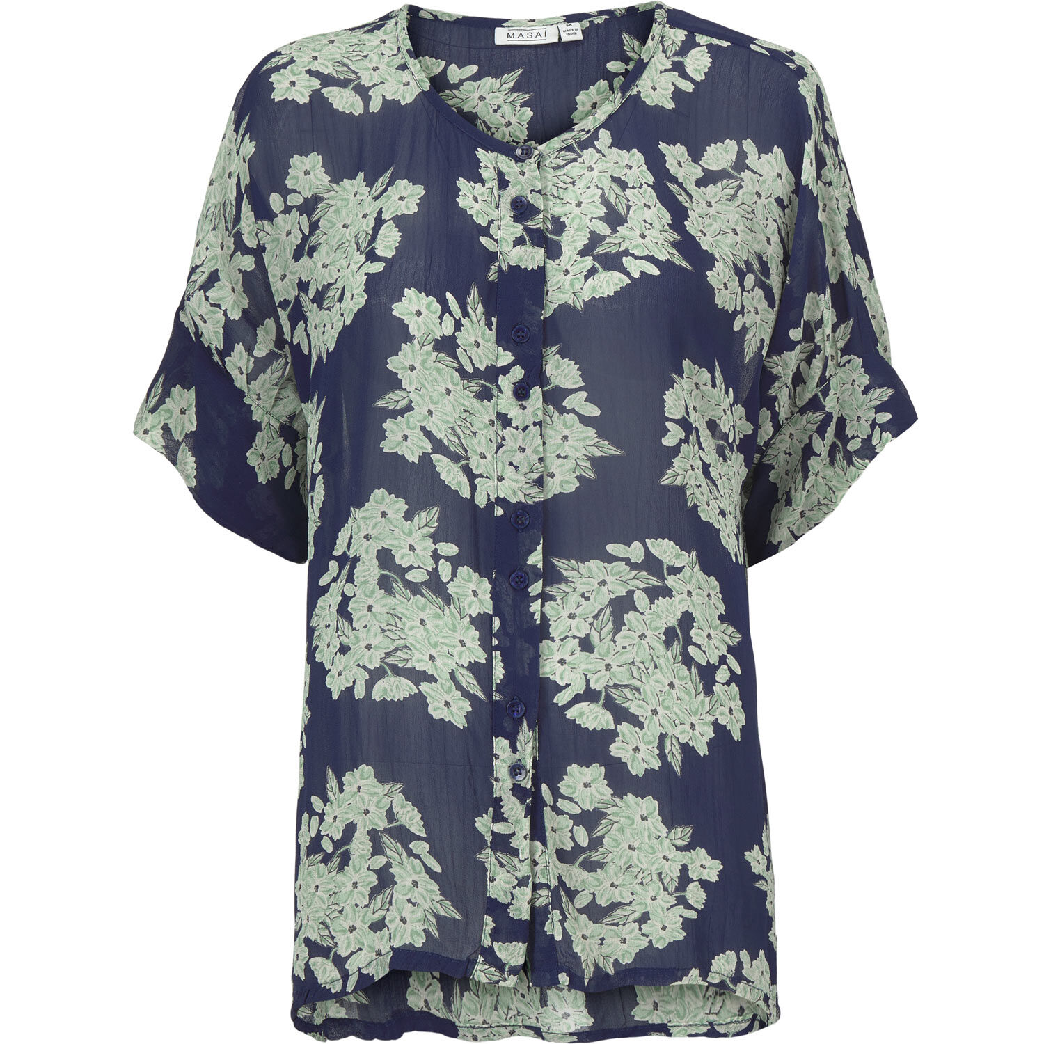 IESHA SKJORTA, Medieval Blue